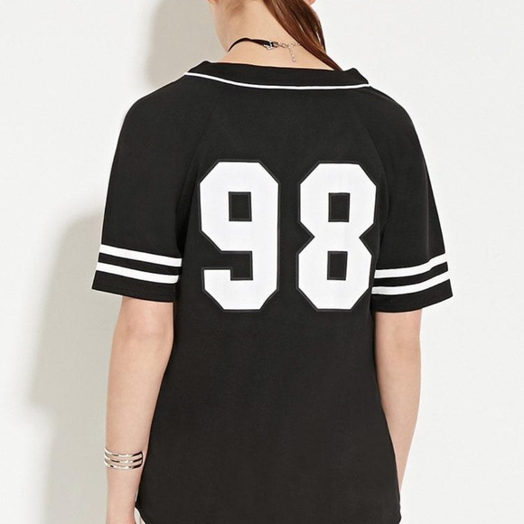 Forever 21 NYC #98 Baseball Jersey - Picture 2 of 5